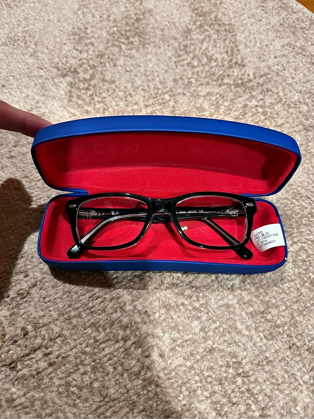 Ray-Ban RB 1531 Black & Blue Eyeglasses with Case